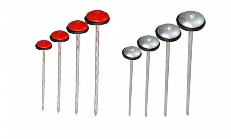 Kırmızı Kafa ve Galvanizli Çatı Çivisi